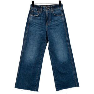 Veronica Beard Wide Leg High-Rise Bright Blue Jeans Size 25